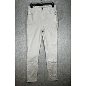 NWT CURRENT/ELLIOTT WOMEN'S Original High Waist Stiletto Sugar White Jean Sz 29